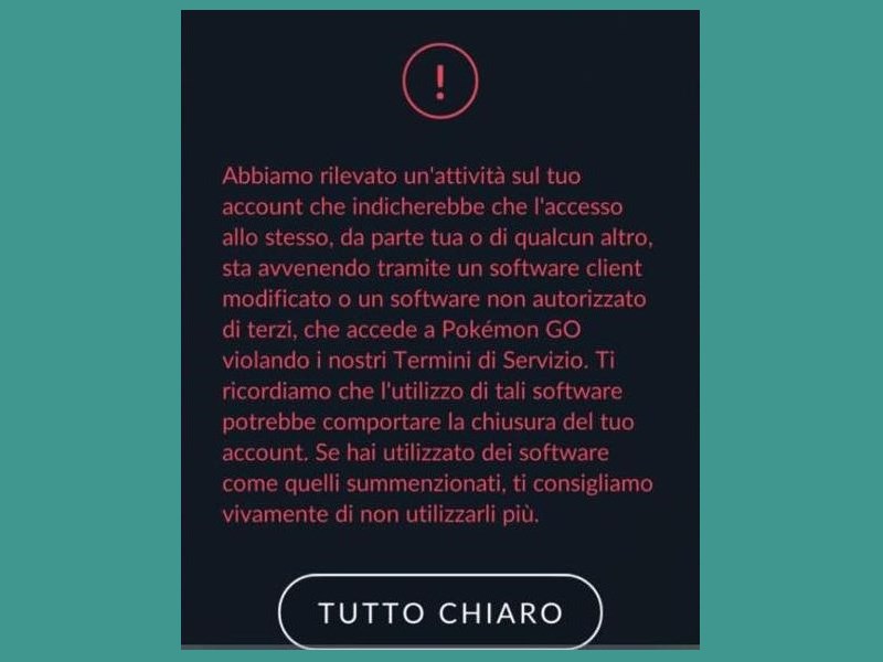 Avviso utilizzo app di terze parti - Pokèmon GO Italia Forum